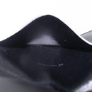 Cartier Card Case Leather Black Gold Auth 205544V-17