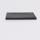 Cartier Card Case Leather Black Gold Auth 205544V-5
