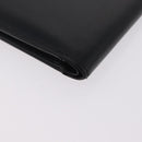 Cartier Bifold Wallet Leather Black Gold Auth 205547V-11