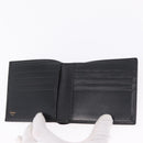 Cartier Bifold Wallet Leather Black Gold Auth 205547V-13