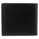 Cartier Bifold Wallet Leather Black Gold Auth 205547V-3
