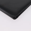 Cartier Bifold Wallet Leather Black Gold Auth 205547V-8
