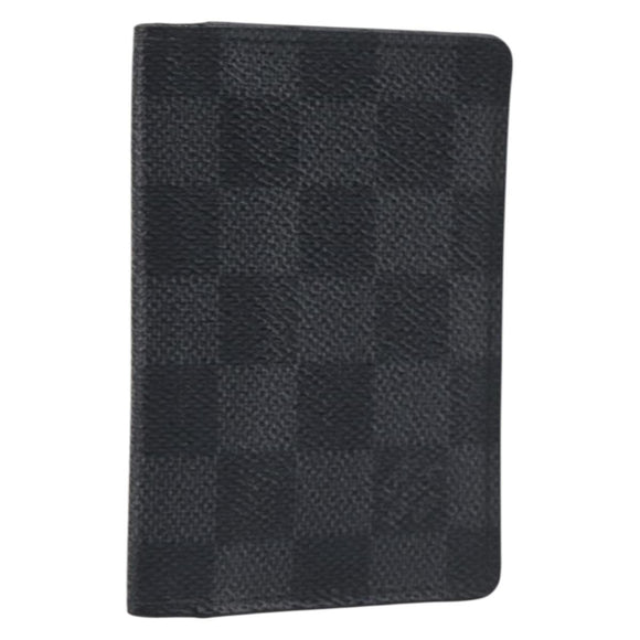 LOUIS VUITTON Damier Grafitte Organizer Dupoch Card Case N63257 LV Auth 205549