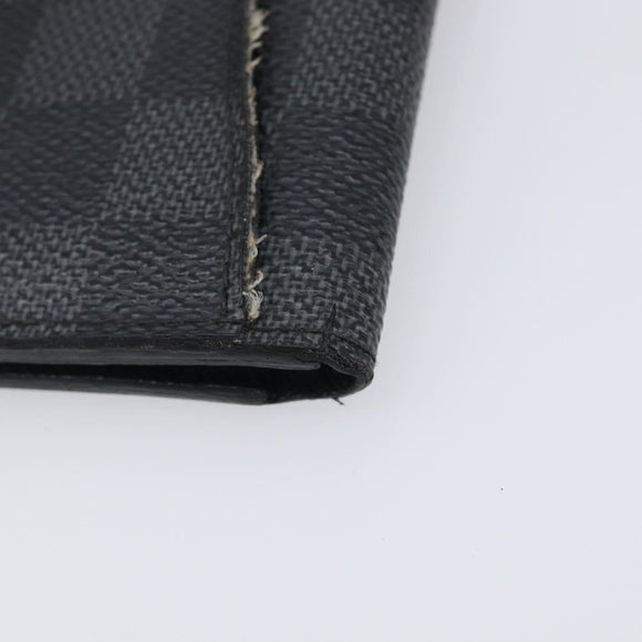 LOUIS VUITTON Damier Grafitte Organizer Dupoch Card Case N63257 LV Auth 205549