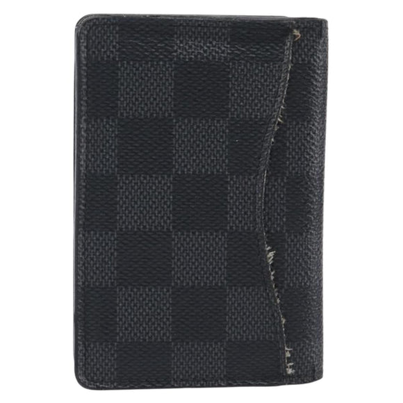 LOUIS VUITTON Damier Grafitte Organizer Dupoch Card Case N63257 LV Auth 205549