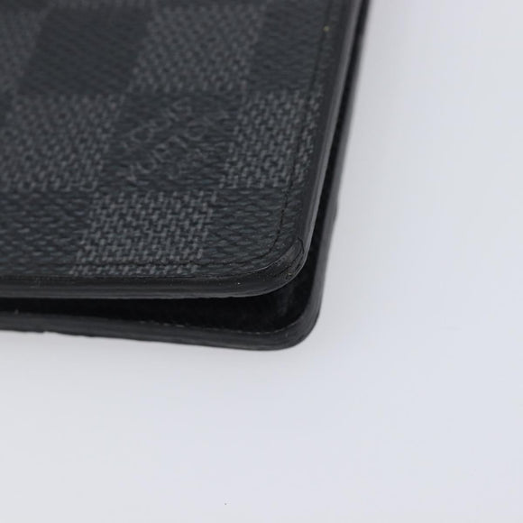 LOUIS VUITTON Damier Grafitte Organizer Dupoch Card Case N63257 LV Auth 205549