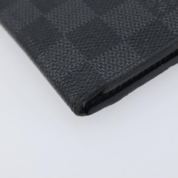 LOUIS VUITTON Damier Grafitte Organizer Dupoch Card Case N63257 LV Auth 205549