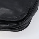 LOEWE Shoulder Bag Leather Black Gold Auth 205663-12