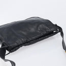 LOEWE Shoulder Bag Leather Black Gold Auth 205663-6