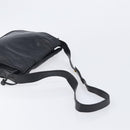 LOEWE Shoulder Bag Leather Black Gold Auth 205663-7
