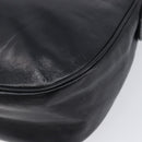 LOEWE Shoulder Bag Leather Black Gold Auth 205664-10
