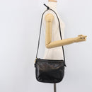LOEWE Shoulder Bag Leather Black Gold Auth 205664-20