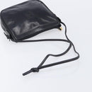 LOEWE Shoulder Bag Leather Black Gold Auth 205664-7