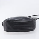 LOEWE Shoulder Bag Leather Black Gold Auth 205664-9