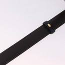 GUCCI Belt Leather 44.1"" Black Gold Auth 205723-15