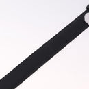 GUCCI Belt Leather 44.1"" Black Gold Auth 205723-7