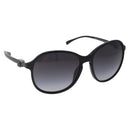 CHANEL Sunglasses plastic Black Silver CC Auth 205725M-1
