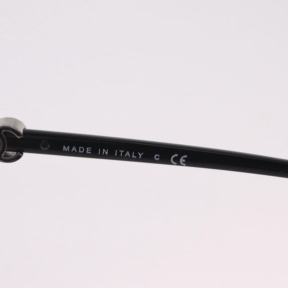 CHANEL Sunglasses plastic Black Silver CC Auth 205725M