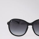 CHANEL Sunglasses plastic Black Silver CC Auth 205725M-4