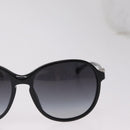 CHANEL Sunglasses plastic Black Silver CC Auth 205725M-5