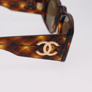 CHANEL Sunglasses plastic Brown CC Auth 205728M-10