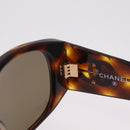 CHANEL Sunglasses plastic Brown CC Auth 205728M-12