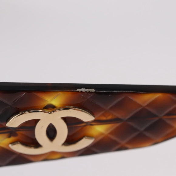 CHANEL Sunglasses plastic Brown CC Auth 205728M