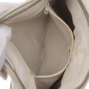 CHANEL Matelasse Chain Shoulder Bag Lamb Skin White Gold CC Auth 205734-22