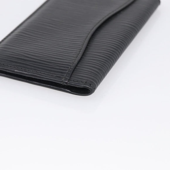 LOUIS VUITTON Epi Organizer Dupoch Card Case Black M63582 LV Auth 205738
