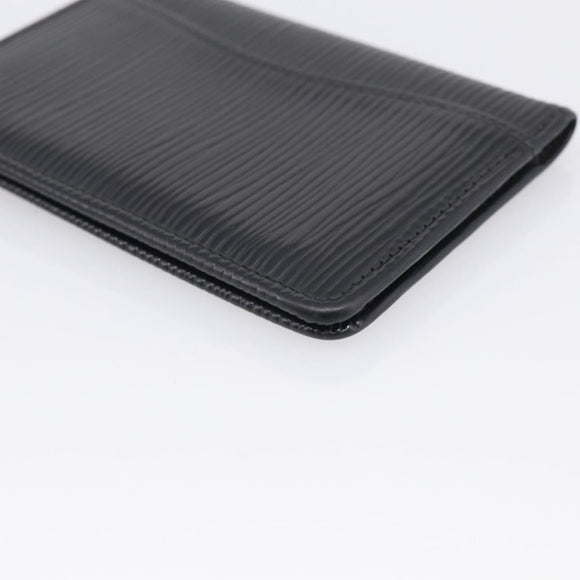 LOUIS VUITTON Epi Organizer Dupoch Card Case Black M63582 LV Auth 205738