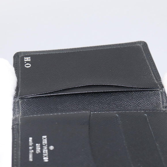 LOUIS VUITTON Epi Organizer Dupoch Card Case Black M63582 LV Auth 205738
