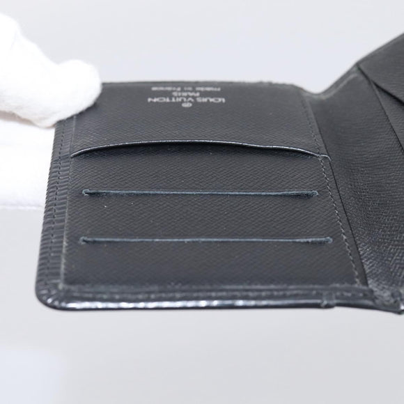 LOUIS VUITTON Epi Organizer Dupoch Card Case Black M63582 LV Auth 205738