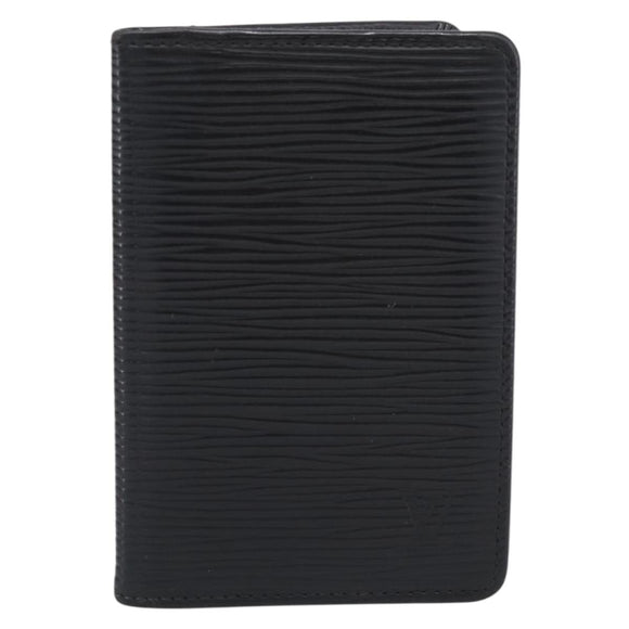 LOUIS VUITTON Epi Organizer Dupoch Card Case Black M63582 LV Auth 205738
