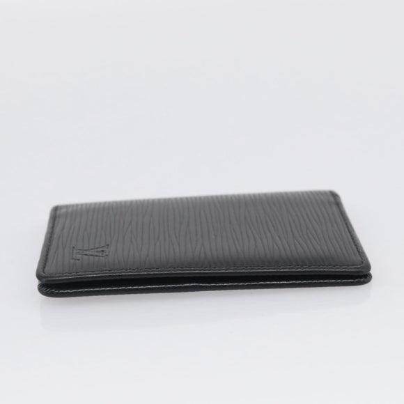 LOUIS VUITTON Epi Organizer Dupoch Card Case Black M63582 LV Auth 205738