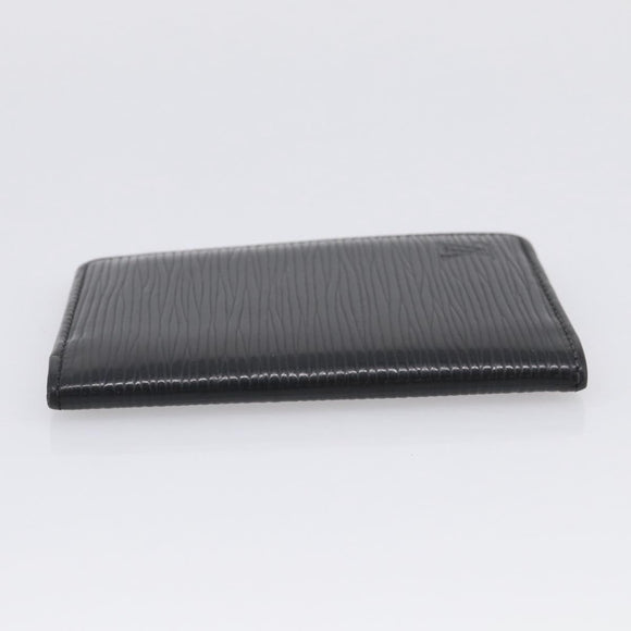 LOUIS VUITTON Epi Organizer Dupoch Card Case Black M63582 LV Auth 205738