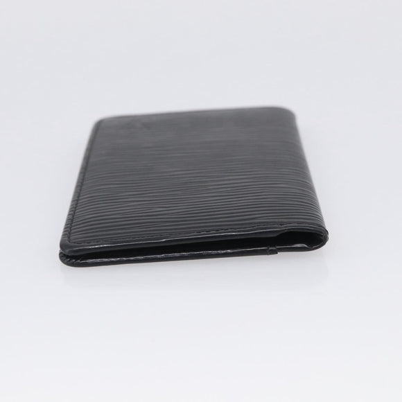 LOUIS VUITTON Epi Organizer Dupoch Card Case Black M63582 LV Auth 205738