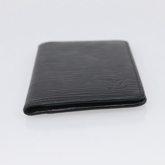 LOUIS VUITTON Epi Organizer Dupoch Card Case Black M63582 LV Auth 205738