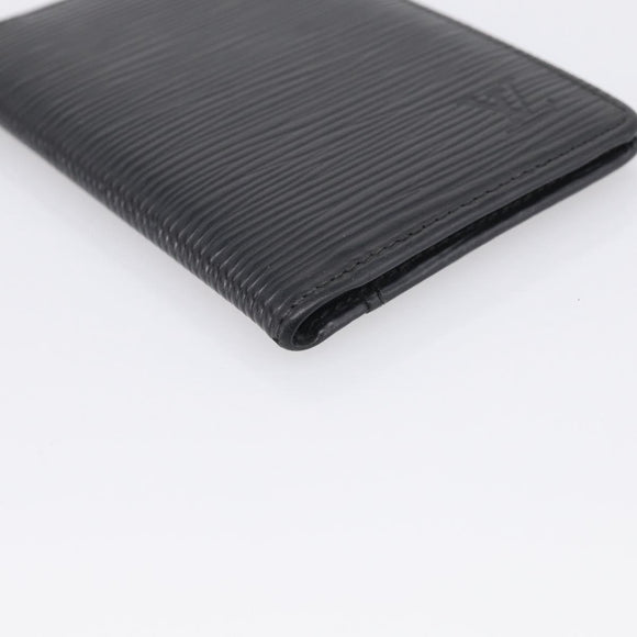 LOUIS VUITTON Epi Organizer Dupoch Card Case Black M63582 LV Auth 205738