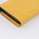 LOUIS VUITTON Epi Porte Monnaie Billets Tresor Wallet Yellow M63509 Auth 205739A-11