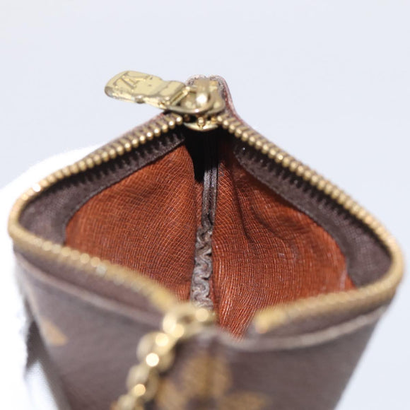 LOUIS VUITTON Monogram Pochette Cles Coin Purse M62650 LV Auth 205743A