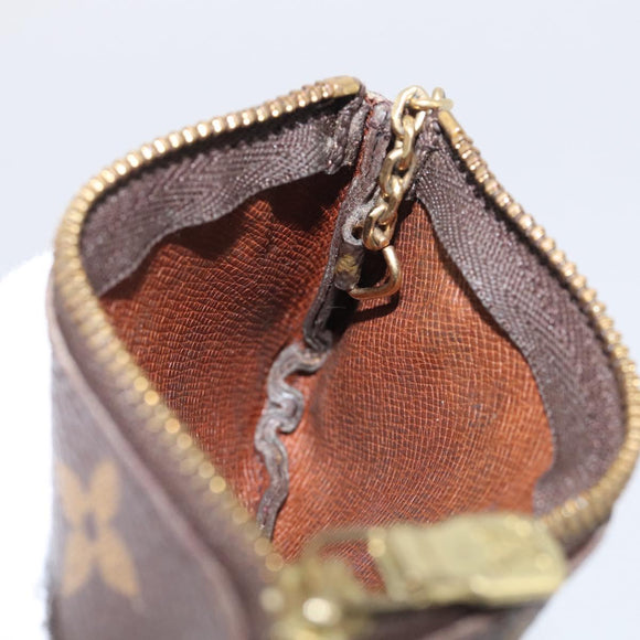 LOUIS VUITTON Monogram Pochette Cles Coin Purse M62650 LV Auth 205743A