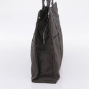 HERMES Her Line MM Hand Bag Canvas Gray Silver Auth 205800A-5