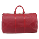 LOUIS VUITTON Epi Keepall 50 Boston Bag Red M42967 LV Auth 205802A-2