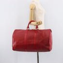 LOUIS VUITTON Epi Keepall 50 Boston Bag Red M42967 LV Auth 205802A-24