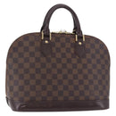 LOUIS VUITTON Damier Ebene Alma Hand Bag N51131 LV Auth 205811A-1