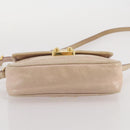 Miu Miu Matelasse Shoulder Bag Leather Pink Gold Tone Auth 205812A-7