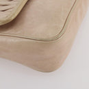 Miu Miu Matelasse Shoulder Bag Leather Pink Gold Tone Auth 205812A-19