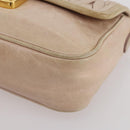 Miu Miu Matelasse Shoulder Bag Leather Pink Gold Tone Auth 205812A-20