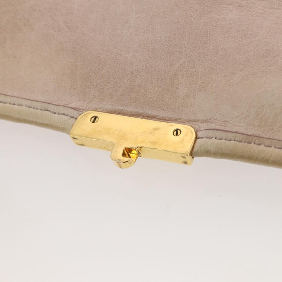 Miu Miu Matelasse Shoulder Bag Leather Pink Gold Tone Auth 205812A