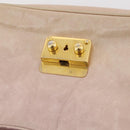 Miu Miu Matelasse Shoulder Bag Leather Pink Gold Tone Auth 205812A-27
